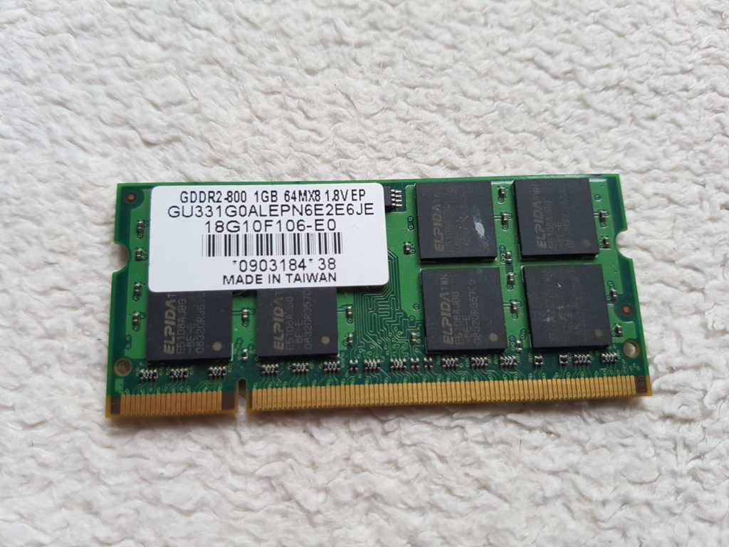 RAM 1GB GDDR2-800 64MX8 - WaspCom